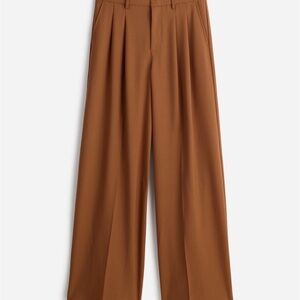 Madewell The Harlow Superwide-Leg Trouser Size 10 Camel NWT